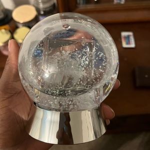 Plastic snow globe